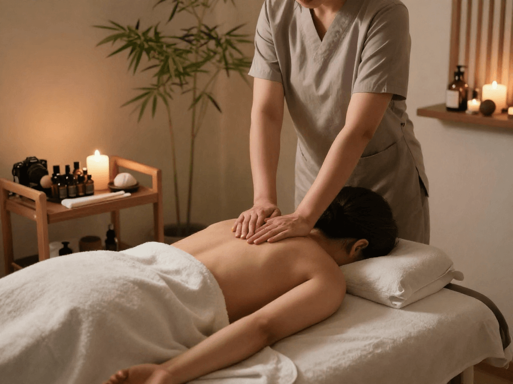 Experience 의왕출장안마 with relaxing massage therapy in a tranquil spa environment.