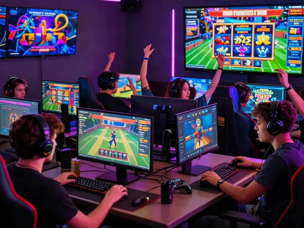 Engaged players enjoying dynamic gaming experiences at https://choinohu.vip/ with modern equipment and vibrant visuals.