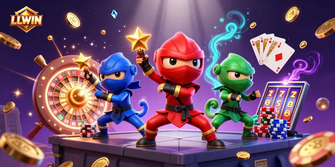 Experience thrilling gameplay at LLWIN with vibrant chameleons and casino elements.