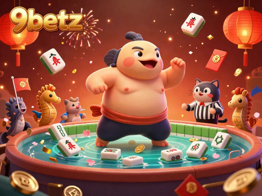 Engage with 9betz's exciting underwater casino featuring a fugu, referee catfish, and cheering seahorses.