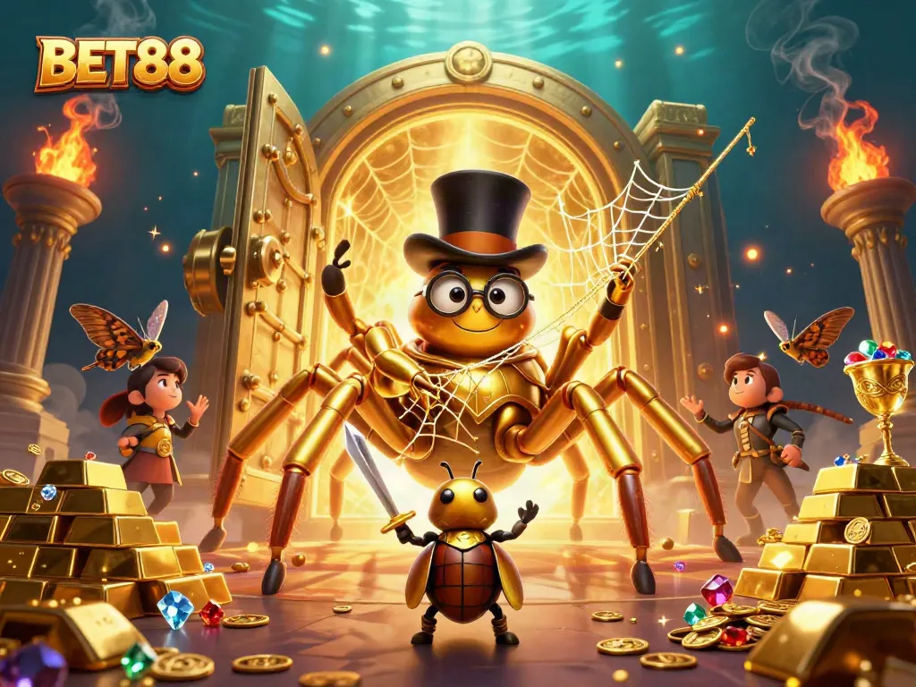 BET88 tham gia cùng những nhân vật kỳ diệu trong một cảnh casino đầy sức sống.