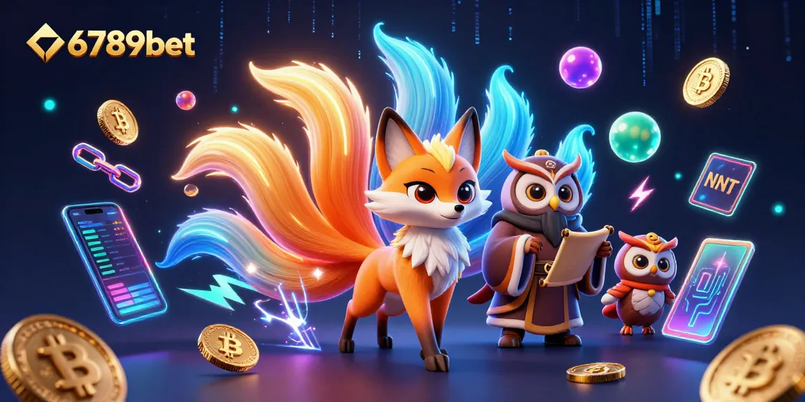 Experience the excitement of 6789bet with vibrant characters and dynamic gambling elements in a colorful 3D scene.