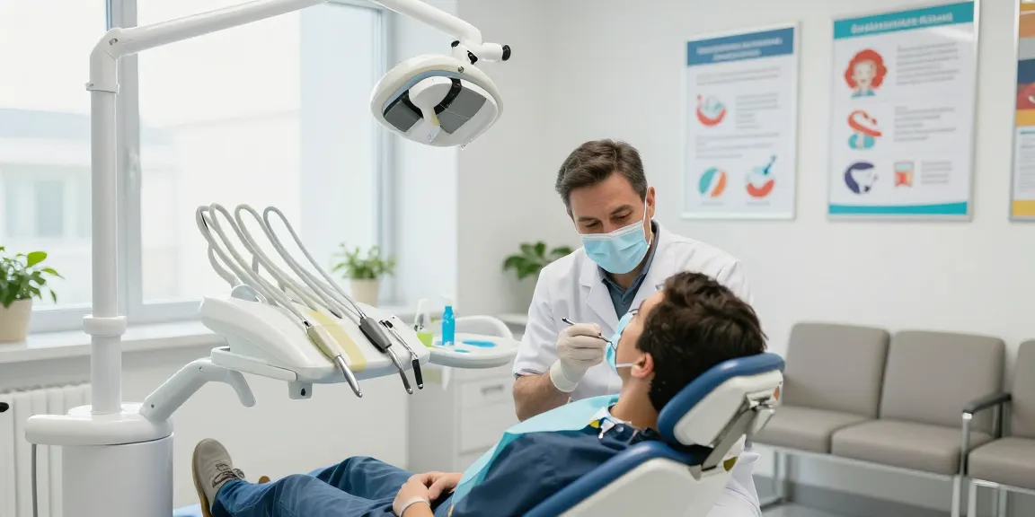 Professional dentist examining a patient in a modern office addressing Dental Malpractice in Turkey.