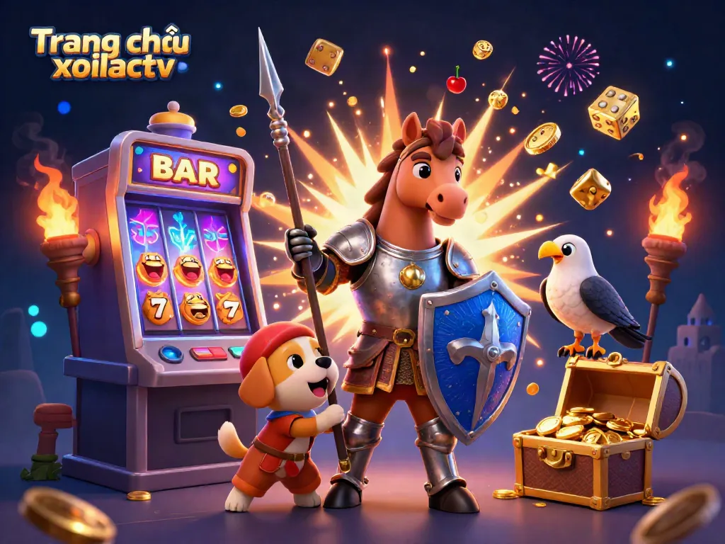 Experience thrilling gameplay with Trang chủ xoilactv showcasing medieval knights and casino excitement.