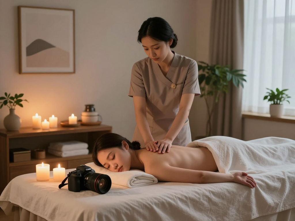 Experience 안양출장마사지 in a tranquil home setting with a professional therapist and calming ambiance.