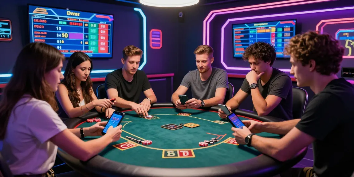 Platform SIS4D dengan pemain judi bola dalam suasana modern dan dinamis di meja poker digital.
