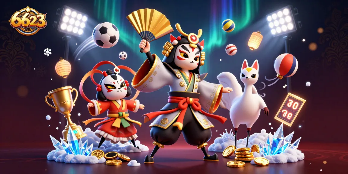 Engage with the thrilling world of 6623 in this dynamic casino illustration featuring vibrant gaming elements.