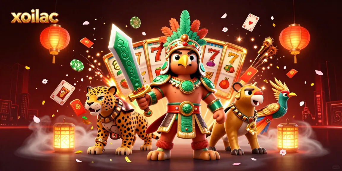 Xoilac's thrilling slot game scene featuring dynamic characters and vibrant elements enhancing the online betting experience.